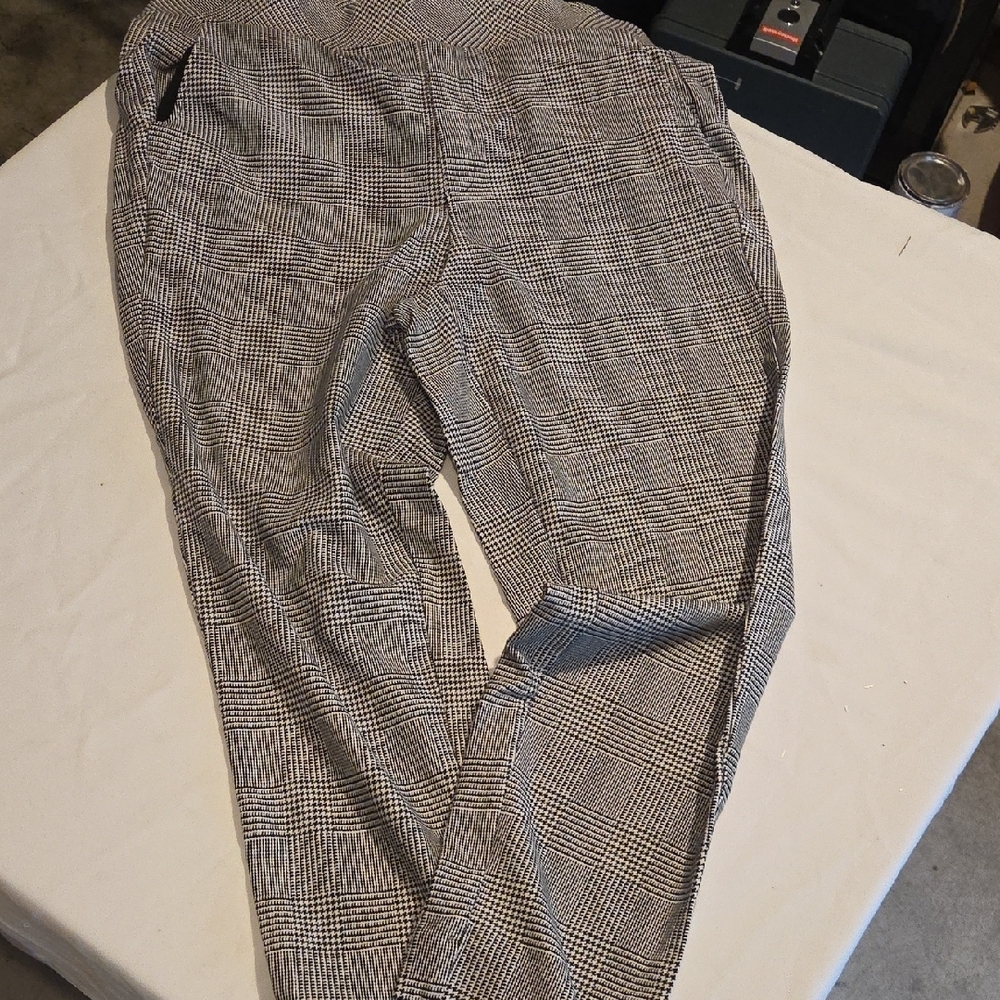 Torrid Men's Black and White Plaid Dress Pants